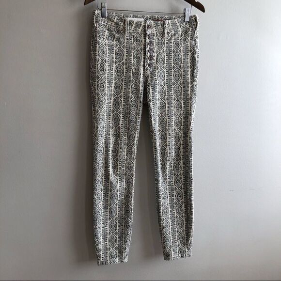 Pilcro And The Letterpress Anthropologie Boho High Waist Skinny Jeggings Jeans - Picture 1 of 15